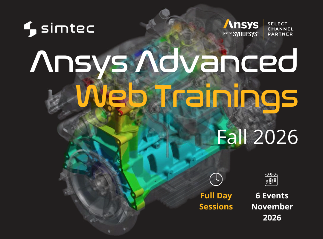 Ansys Advanced Web Trainings - Fall 2026 - Website Banner & SoMe post